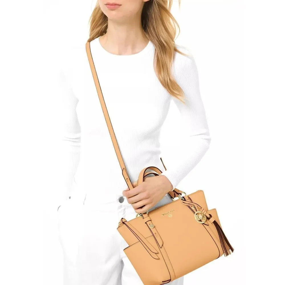New! MICHAEL KORS Sullivan Convertible Small Leather Tote Crossbody Bag Handbag